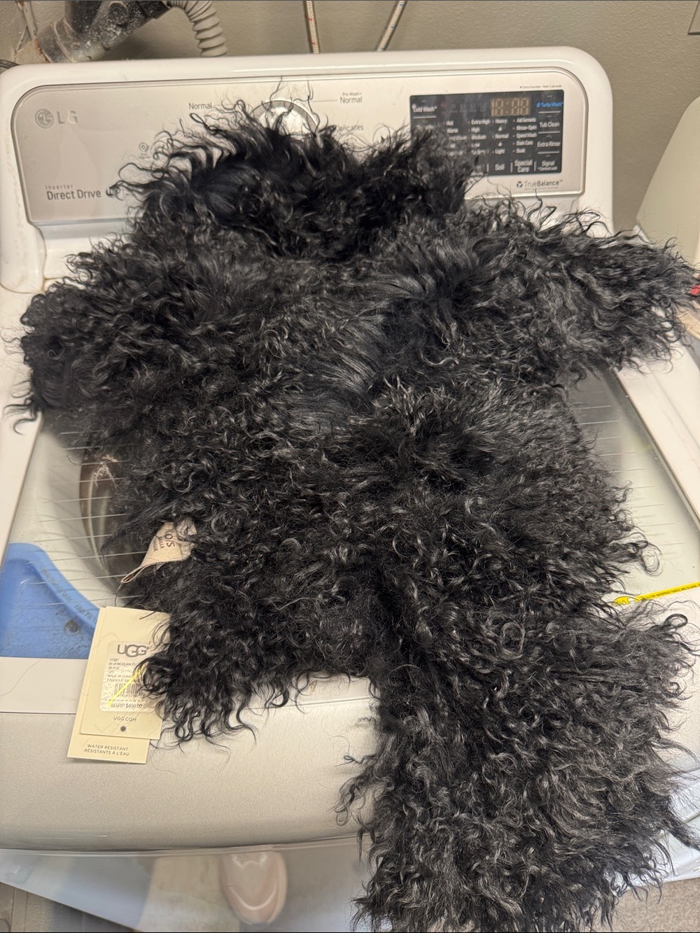 UGG Mongolian pocket scarf- real shearling